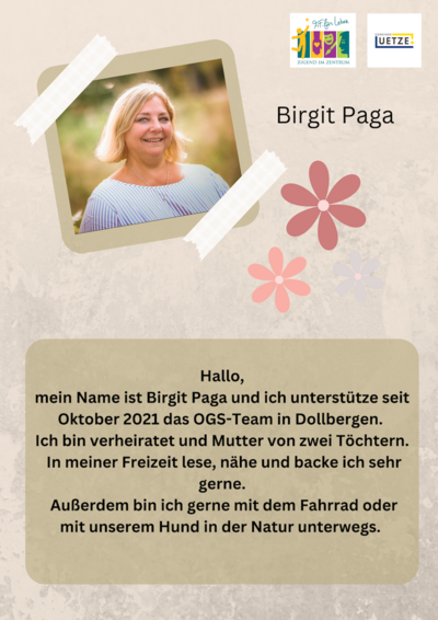 Birgit Paga aus unserem Team der OGS Dollbergen
