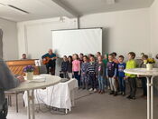 Einweihung blaues Haus