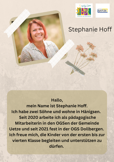 Stephanie Hoff aus unserem Team der OGS Dollbergen